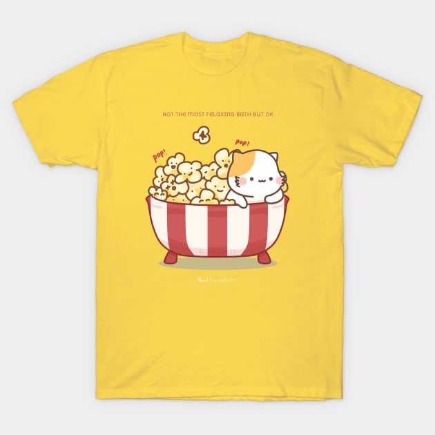 Popcorn Bath T-Shirt by @muffin_cat_ig